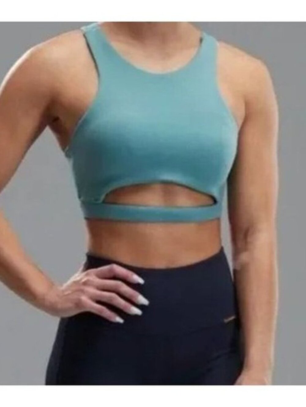 CLEO HARPER Coco Bralette Teal Size XS Womens Athletic Activewear